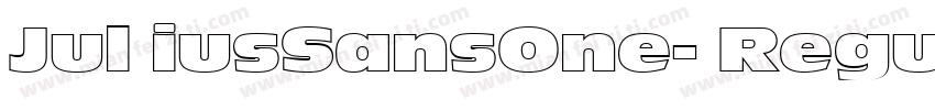 Jul iusSansOne- Regu字体转换